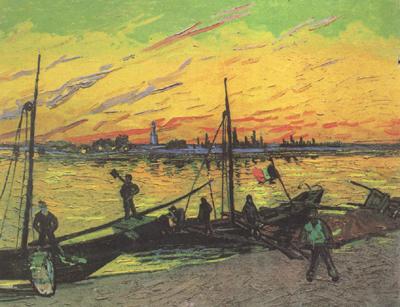 Vincent Van Gogh Coal Barges (nn04)
